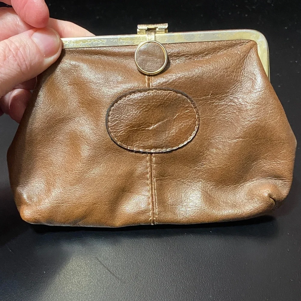 RGA vintage Brown Leather change purse - Picture 2 of 16
